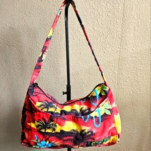Island Aloha Wear Tropical Print Shoulder Bag. Small